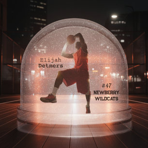  Personalized Basketball Player Snow Globe