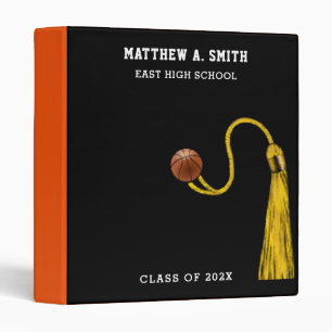 Personalized Basketball Senior Graduation Binder