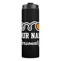 Personalized basketball sport thermal tumbler mug