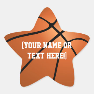 Personalized Basketball Star stickers