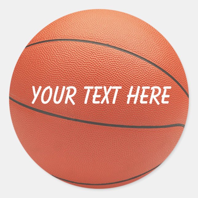 Personalized Basketball Sticker (Front)