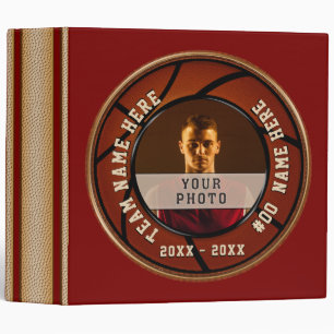 Personalized Basketball Team Gifts, Binder