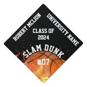 Personalized Basketball Team Graduation Cap Topper
