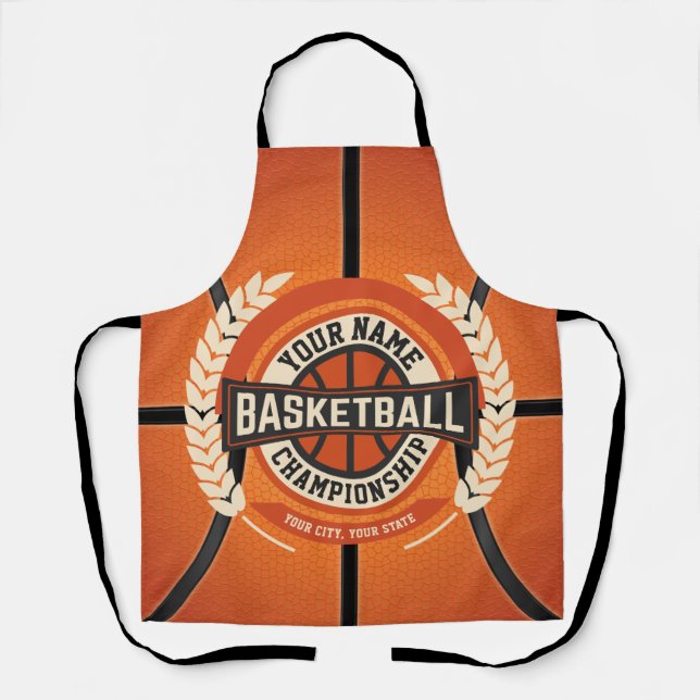 Personalized Basketball Team Player Custom Athlete Apron (Front)