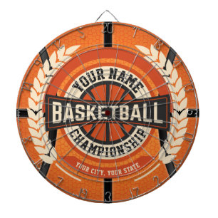 Personalized Basketball Team Player Custom Athlete Dartboard