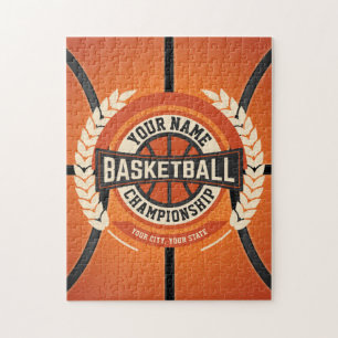 Personalized Basketball Team Player Custom Athlete Jigsaw Puzzle
