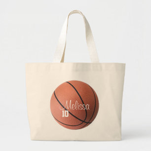 Personalized Basketball Tote Bag