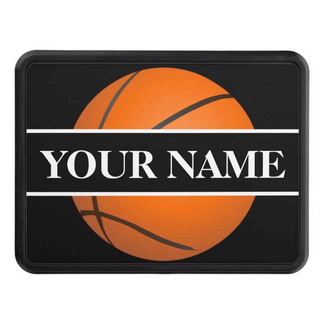 Personalized  Basketball Trailer Hitch Cover (Front)