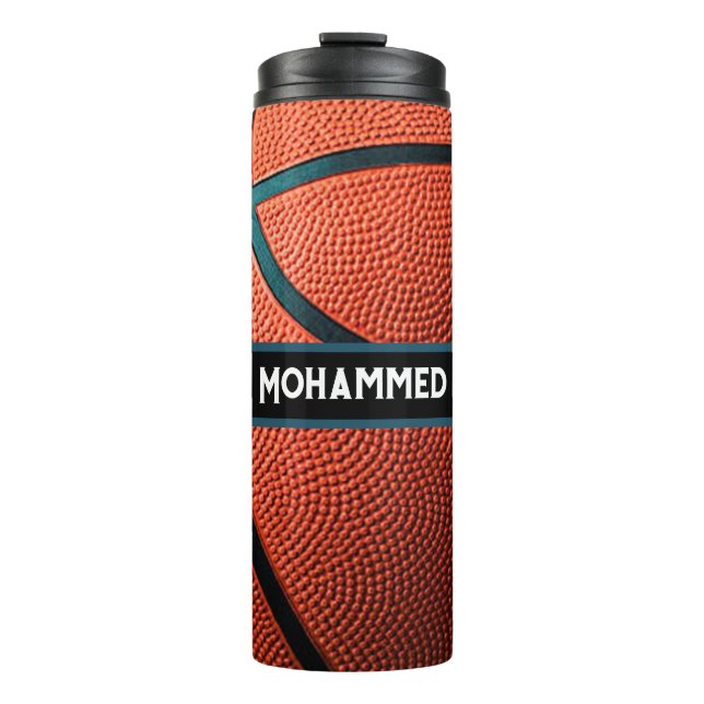 Personalized Basketball Water Bottle Custom Sport (Front)