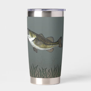 Personalized Bass Fish Underwater Insulated Tumbler