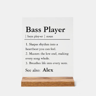 Personalized Bass Player Definition