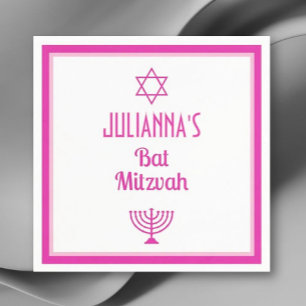 Personalized Bat Mitzvah Napkins