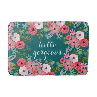 Personalized bath mat Hello Gorgeous