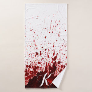 Personalized Bath Towel Blood Splatter Vampire Got