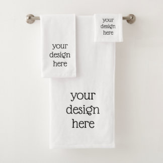 Personalized bath towel set