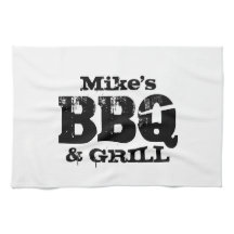Personalized BBQ accessories Custom kitchen towel