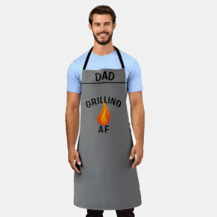 Personalized BBQ Chef Aprons, Grilling AF As Fu ck Apron