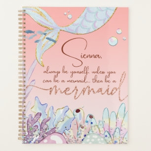 Personalized "Be a Mermaid" Planner