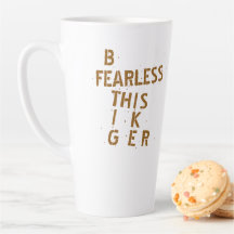 Personalized "Be Fearless Like This Tiger" Mug
