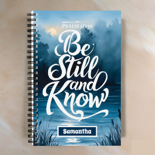 Personalized Be Still and Know Christian Journal