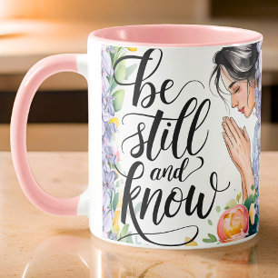 Personalized Be Still and Know Christian Women Mug