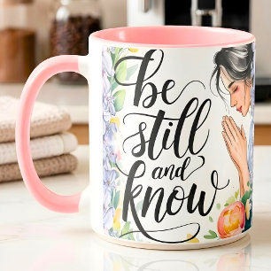Personalized Be Still and Know Christian Women Mug