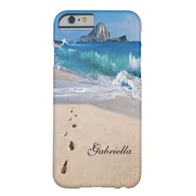 Personalized Beach  And Ocean Scene Phone Case (Back)