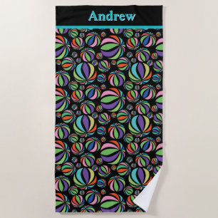 Personalized Beach Balls Towel