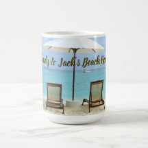 Personalized Beach House Chairs in Sand