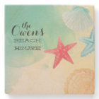 Personalized Beach House Coasters