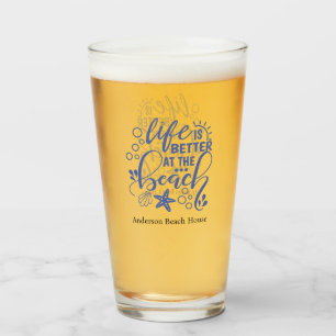 Personalized Beach House Ocean Condo Coastal  Glass