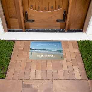 Personalized Beach House Ocean Door Mat