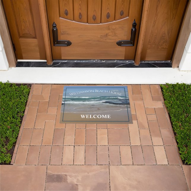 Personalized Beach House Ocean Door Mat (Outdoor)