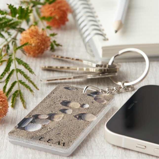 Personalized Beach Keychain (Front Right)
