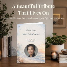 Personalized Beach Memorial with Photo and Code
