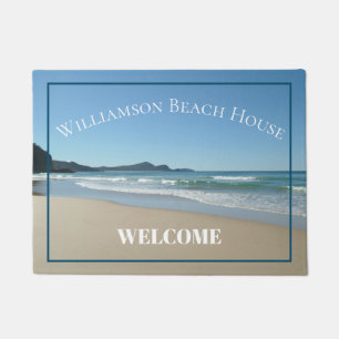 Personalized Beach Ocean Door Mat