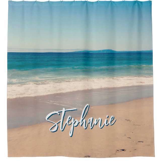 Personalized Beach Photo Ocean Blue Scenic (Front)