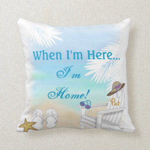 PERSONALIZED BEACH PILLOWGIFT FOR THE BEACH LOVER THROW PILLOW