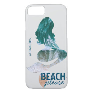 Personalized Beach Please Quote Mermaid Funny Case-Mate iPhone Case