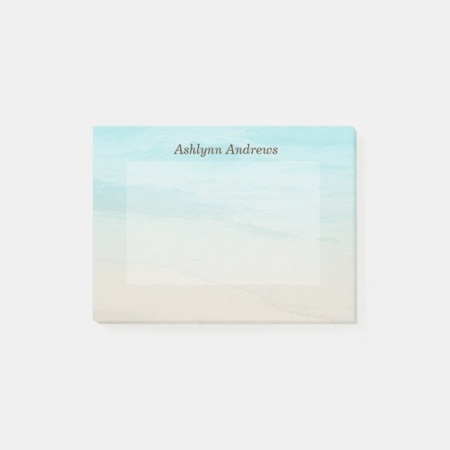 Personalized Beach Post-it Notes (Front)
