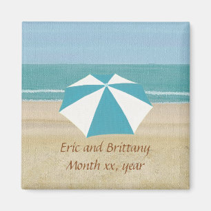 Personalized Beach Save the Date Magnets Weddings