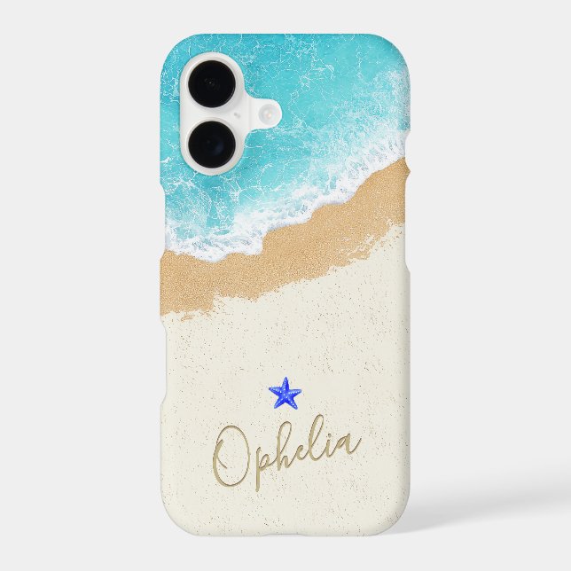 Personalized Beach Surf Case-Mate iPhone Case (Back)