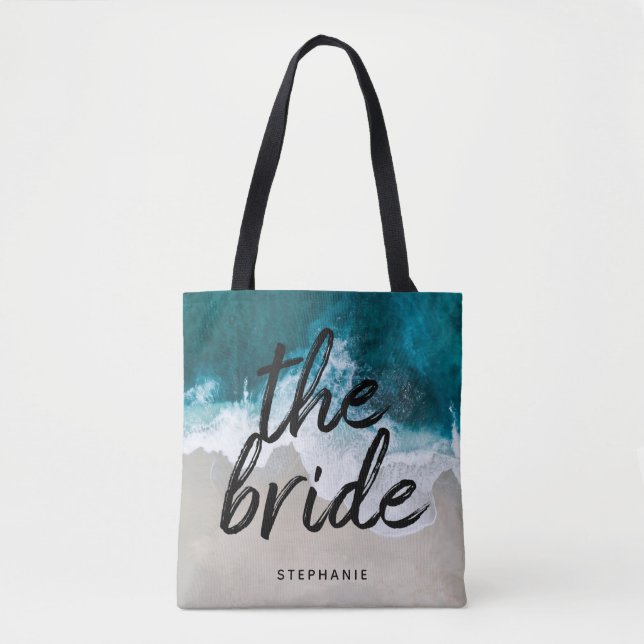 Personalized Beach The Bride Tote Bag (Front)