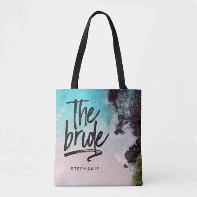 Personalized Beach The Bride Tote Bag (Front)