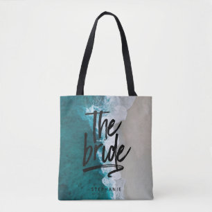 Personalized Beach The Bride Tote Bag