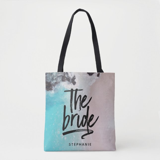 Personalized Beach The Bride Tote Bag (Front)