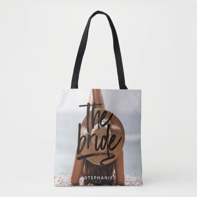 Personalized Beach The Bride Tote Bag (Front)