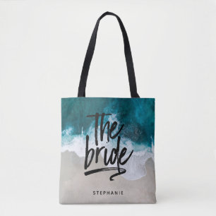 Personalized Beach The Bride Tote Bag