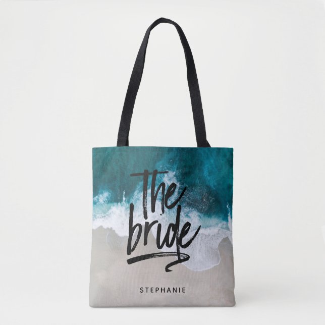 Personalized Beach The Bride Tote Bag (Front)