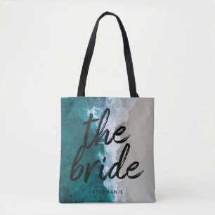 Personalized Beach The Bride Tote Bag